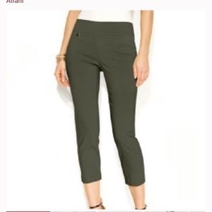 Alfani olive green pull-on, slimming pants sz 12S